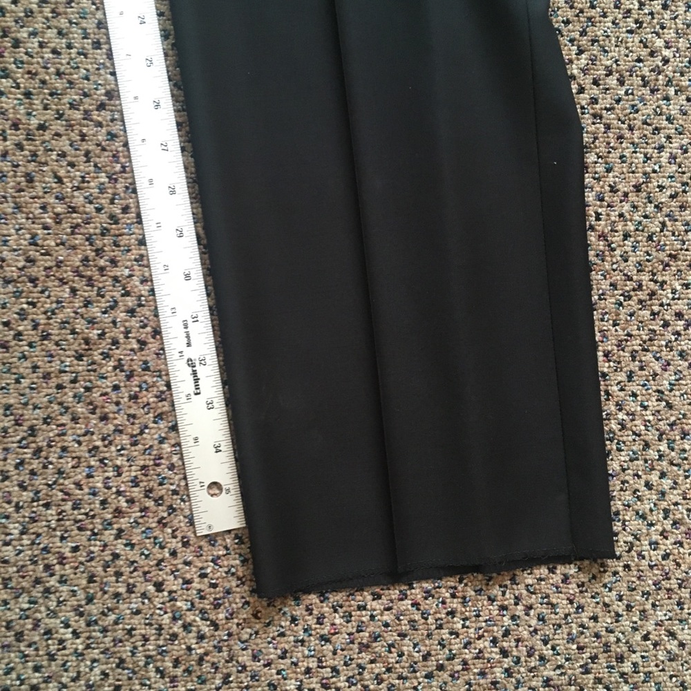 Zanella platinum pants black 34 loro piana tasmanian new nwt Italy super 120s 08 - Picture 4 of 10